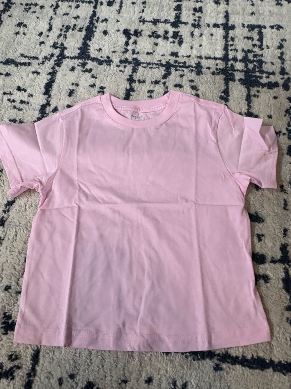 Kids Plain Short Sleeve Tees: Pink, white, green